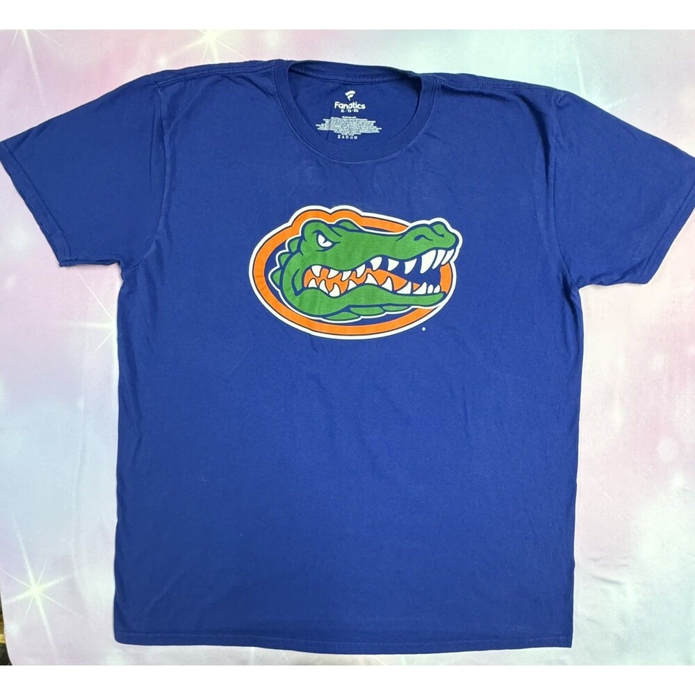 Florida Gators UF XL Fanatics 100% Cotton Blue T-Shirt Short Sleeve
